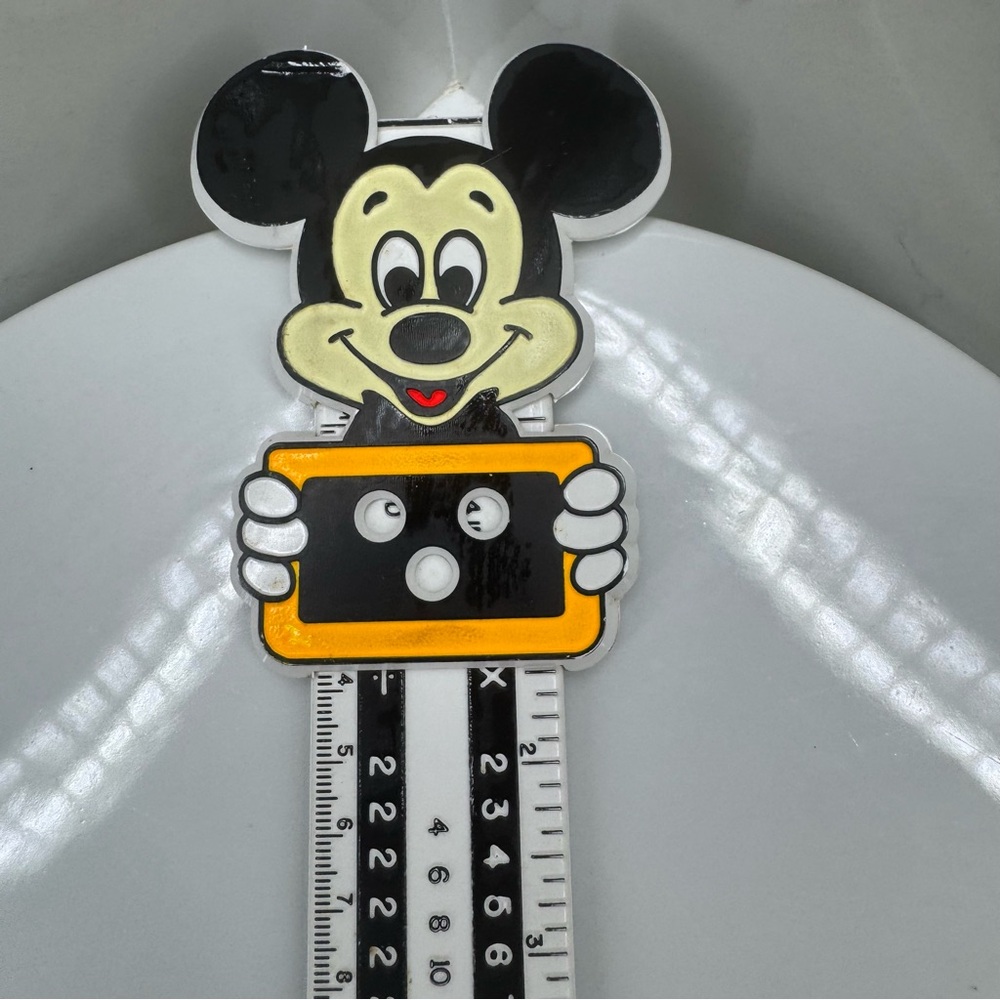 Walt Disney World Mickey Mouse Math Conversion Slide Vintage Ruler